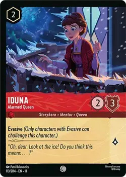 Disney Lorcana TCG - Winterspell - Iduna - Alarmed Queen - 113/204 FOIL - Image 1