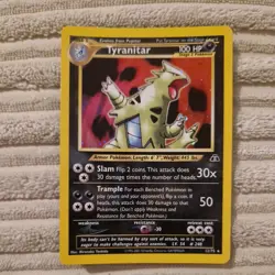 Pokemon TCG WOTC Tyranitar Neo Discovery Holo 12/75 - Image 1