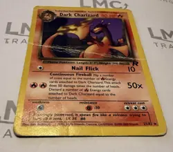 Dark Charizard 21/82 Team Rocket Non-Holo Rare Pokemon Card HP Creased WOTC - Image 2