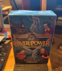 1996 Fleer DC OverPower Batman Superman Over Power Card Game Starter Deck NIP - Image 1