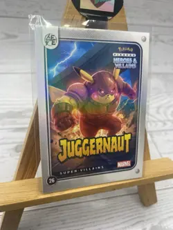 Pikachu as Juggernaut #2 Holo Marvel Heroes & Villains Non-Pokemon Fan Art Card - Image 3