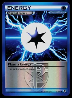 Pokemon Card - Plasma Energy Plasma Blast 91/101 Reverse Holo Uncommon - Image 1