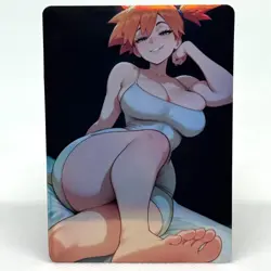 Pokemon Misty Goddess Anime Waifu ACG Foil Card - Image 1