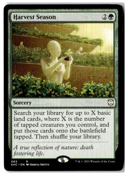 MTG Harvest Season - Commander: Kaldheim Moderately Played English - Image 1