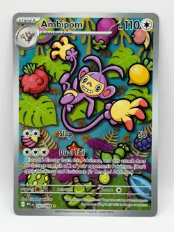 Ambipom 107/094 Phantasmal Flames NM Illustration Rare Pokemon TCG - Image 1