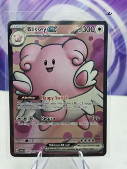 Blissey EX 201/167 Twilight Masquerade Ultra Rare Full Art Pokemon TCG NM - Image 1