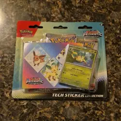 Pokemon Scarlet & Violet Prismatic Evolutions Tech Sticker Collection 3 Pack - Image 1