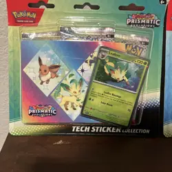 Pokemon TCG Prismatic Evolutions Tech Sticker Collection 3 Pack free shipping - Image 2