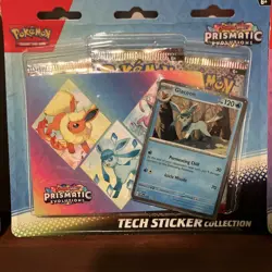 Pokemon TCG Prismatic Evolutions Tech Sticker Collection 3 Pack free shipping - Image 3