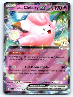 Lillie's Clefairy ex 076/217 Double Rare ME: Ascended Heroes Pokemon Near Mint - Image 1