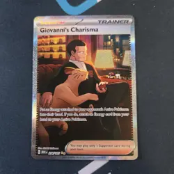 Giovanni's Charisma 204/165 Sv: Scarlet & Violet 151 Holo Pokemon TCG - Image 1