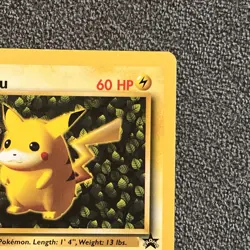 Pikachu - #1 WOTC Black Star Promo - LP Vintage Pokemon TCG - 1999 - Image 4