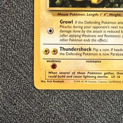 Pikachu - #1 WOTC Black Star Promo - LP Vintage Pokemon TCG - 1999 - Image 5