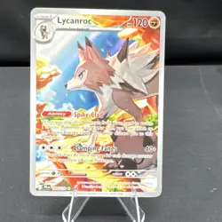 Pokemon tcg Lycanroc Sv09 Journey Together illustration rare 166/159 holo 120 HP - Image 1