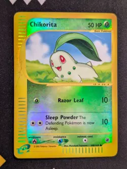 Chikorita 100/165 Expedition Pokemon HP Reverse Holo - Image 1