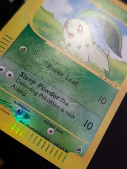 Chikorita 100/165 Expedition Pokemon HP Reverse Holo - Image 3