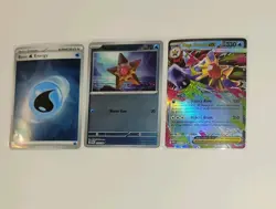 Pokemon TCG Holo Water Lot Staryu Reverse Holo + Mega Starmie EX + Water Energy - Image 1