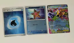 Pokemon TCG Holo Water Lot Staryu Reverse Holo + Mega Starmie EX + Water Energy - Image 4