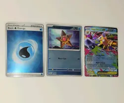 Pokemon TCG Holo Water Lot Staryu Reverse Holo + Mega Starmie EX + Water Energy - Image 5