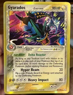 Pokemon TCG Gyarados EX Holon Phantoms Holo Rare Delta Species 8/110 - Image 1
