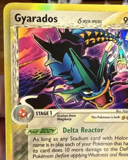 Pokemon TCG Gyarados EX Holon Phantoms Holo Rare Delta Species 8/110 - Image 3
