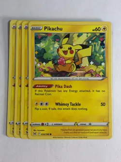 Pokemon TCG Lost Origin 3x Playset Pikachu 052/196 Near Mint - Image 1