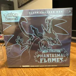POKEMON TCG MEGA EVOLUTION PHANTASMAL FLAMES ETB ELITE TRAINER BOX NEW - Image 1