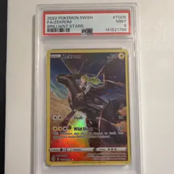 Pokemon Zekrom Ultra Rare Full Art Holo PSA 9 TG05/30 Brilliant Stars 2022 - Image 1