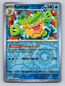 LUDICOLO 037/159 R JOURNEY TOGETHER POKEMON REVERSE HOLO NM - Image 1