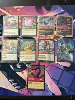 Disney Lorcana Instant Promo Collection Of 9 Different Promos 7 Foil Versions Et - Image 1