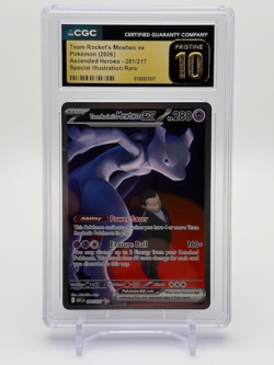 Pokemon Team Rocket's Mewtwo EX #281/217 Ascended Heroes SIR CGC PRISTINE 10! - Image 1