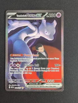 Pokemon TCG Team Rocket's Mewtwo EX 281/217 Ascended Heroes SIR - PACK FRESH - Image 1
