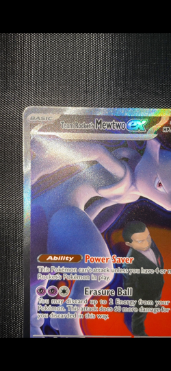 Team Rocket's Mewtwo EX 281/217 ASCENDED HEROES Pack Fresh NM Pokemon English - Image 2