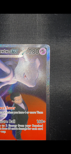 Team Rocket's Mewtwo EX 281/217 ASCENDED HEROES Pack Fresh NM Pokemon English - Image 3