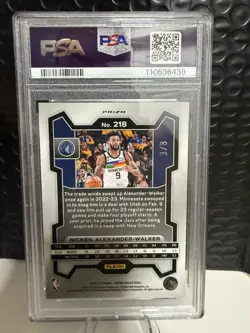 2023-24 Panini Nickeil Alexander-Walker #218 Lucky Envelopes Prizm /8 PSA10 POP1 - Image 2