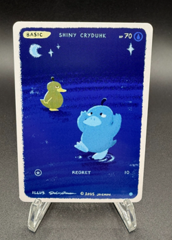 Joiemon - Shiny Cryduhk (Psyduck) - 1st Edition Parody Fan Art Card - Image 1