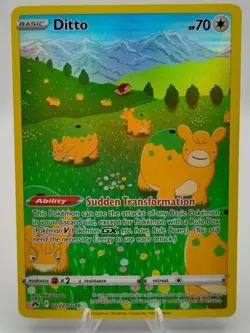 Pokemon TCG Ditto Crown Zenith Galarian Gallery Holo UltraRare Card GG22/GG70 NM - Image 1