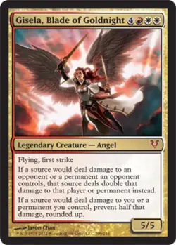 Gisela, Blade of Goldnight - Damaged / Poor MTG Avacyn Restored - Image 1