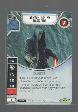 Star Wars Destiny Empire at War Card + Die - RARE Servant of the Dark Side #9 - Image 1