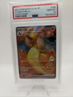 PSA 10 Charizard ex SR Super Rare 185/165 Japanese sv2a Pokemon Card Game 151 - Image 1