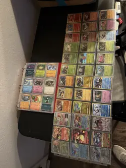 🔥 180 Pokemon Card Lot W/ Binder ‼ 61 Holos + EX/V/Full Arts ⭐ - Image 1