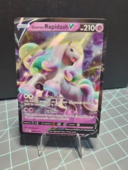 Pokemon TCG Galarian Rapidash V SWSH111 SWSH: Sword & Shield Promo Cards Holo A - Image 1