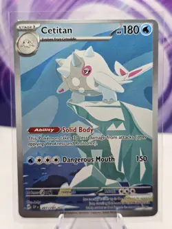 Pokemon Cetitan Holo TCG Card 201/191 Sv08: Surging Sparks Illustration Rare NM - Image 1