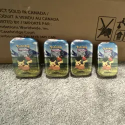 Pokemon Tin Set Pikachu Multicolor Storage for Pokemon TCG Cards - Image 1