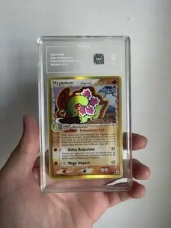 Pokemon TCG Meganium EX Dragon Frontiers Reverse Holo Holo Card 4/101 TAG 9 - Image 1