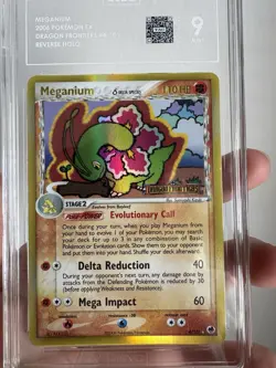 Pokemon TCG Meganium EX Dragon Frontiers Reverse Holo Holo Card 4/101 TAG 9 - Image 4