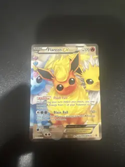 Pokemon TCG Flareon-EX Generations Holo Full Art Ultra Rare Card RC28/32 - Image 1