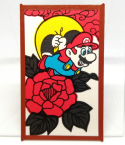 Cape Mario Super Mario Bros HANAFUDA Japan playing Card Nintendo Japan Brown - Image 1