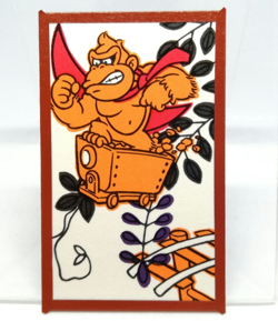 DONKEY KONG JR Super Mario Bros HANAFUDA playing CARD Nintendo JAPAN Brown - Image 1