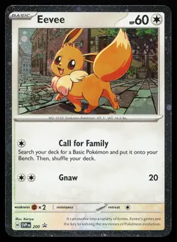 Eevee 200 Cosmos Holo Scarlet & Violet Promo Pokemon Card - Image 1